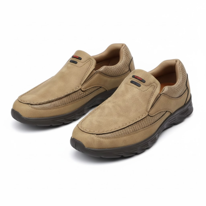 Comfortable Airy Leather Slip On Shoes