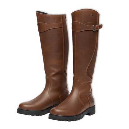 Tall Brown Suede High Heel Ankle Boots