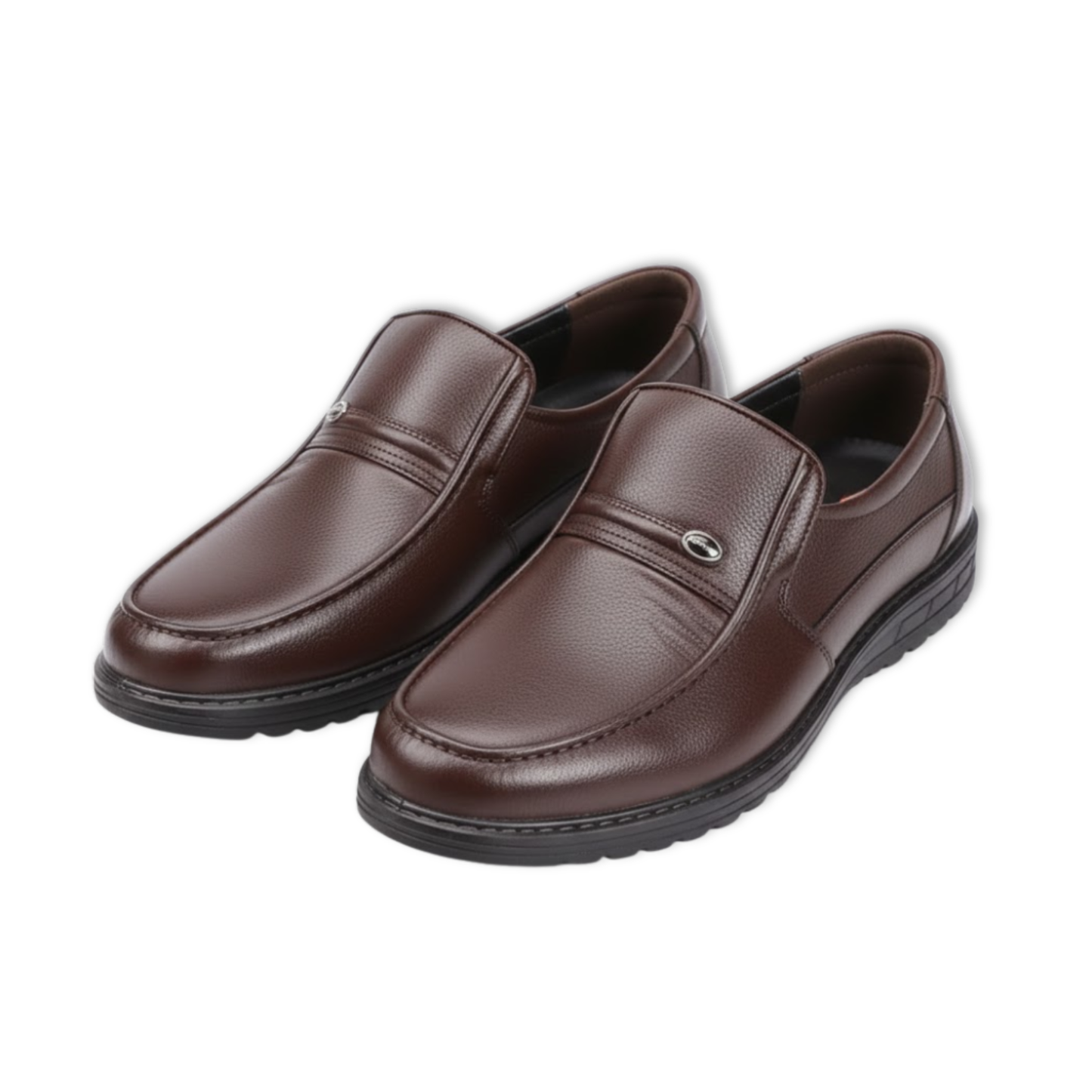 Comfortable Men's Leather Airy Walking Shoes - VibreMode