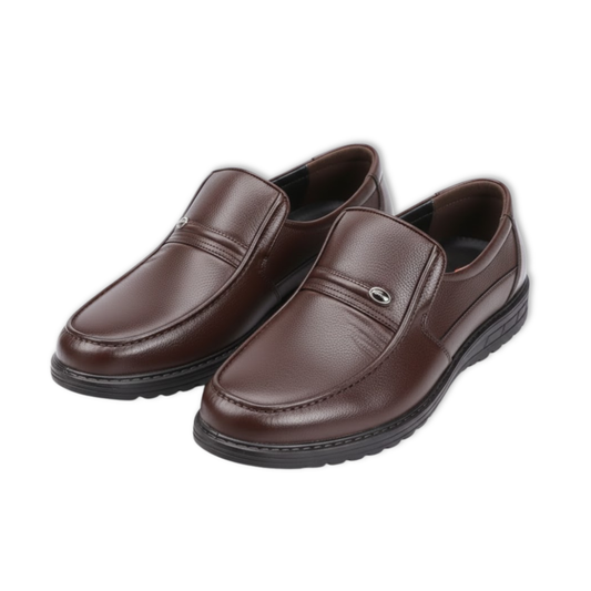 Comfortable Men's Leather Airy Walking Shoes - VibreMode