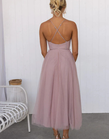 Women's Sleeveless Maxi Dress V-Neck Lightweight