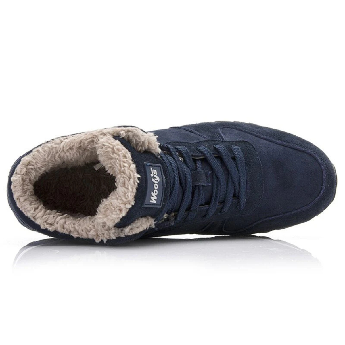 Men's Fleece Lined Ankle Boots Warm Winter Black
