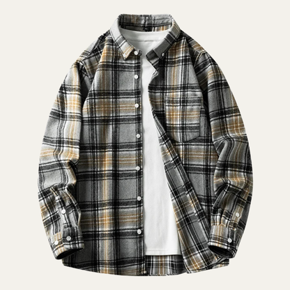 Men's Plaid Flannel Shirt Lightweight