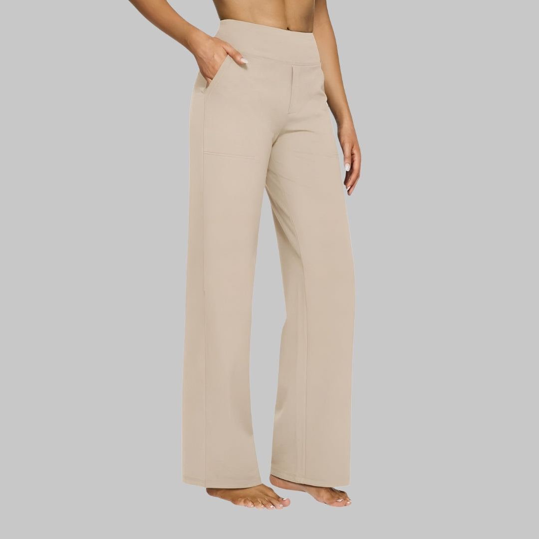 Elegant High-Waist Women's Spring Trousers