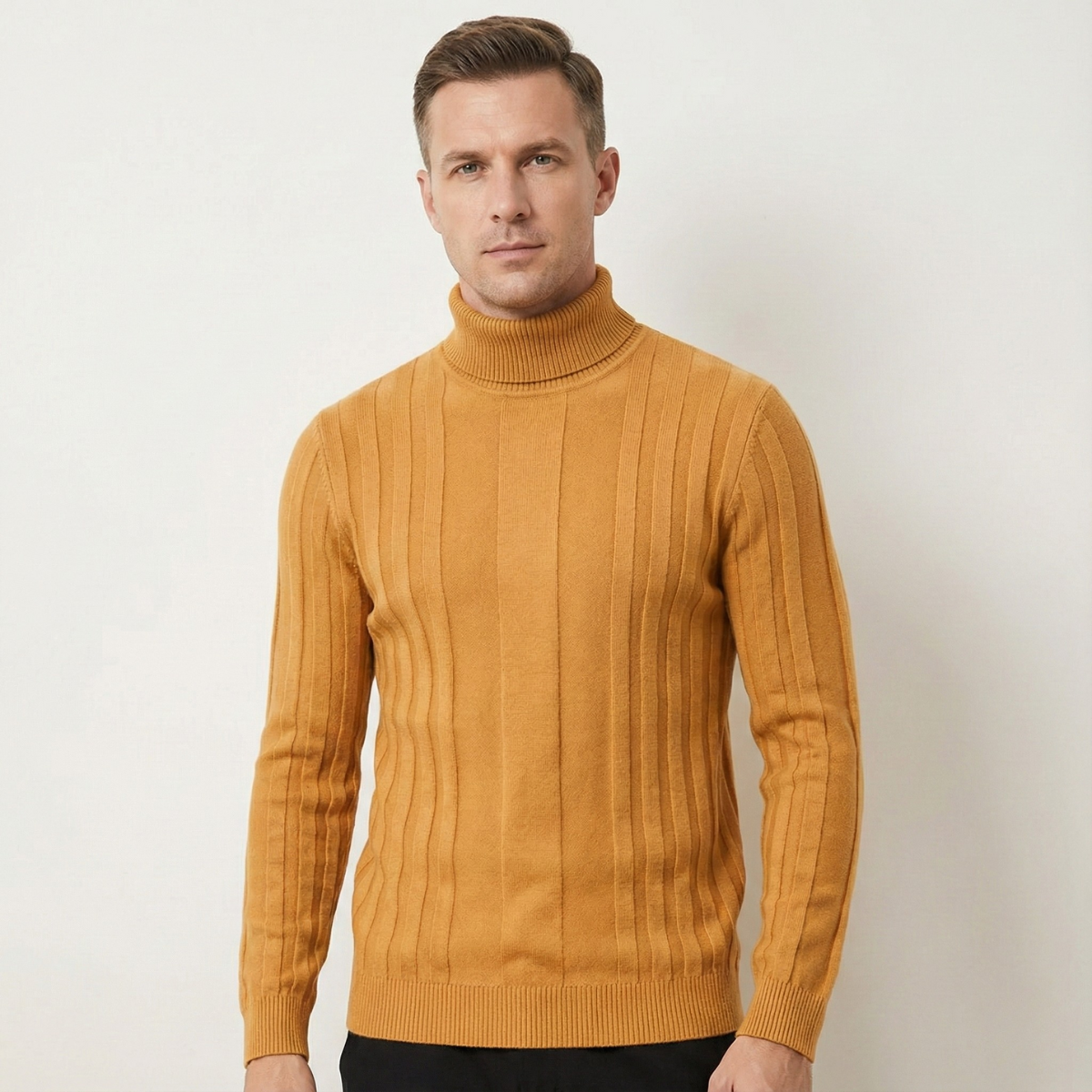 Men's Slim Fit Knit Turtleneck Sweater