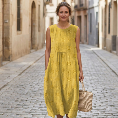Women’s Sleeveless Midi Dress Relaxed Summer Casual Dress