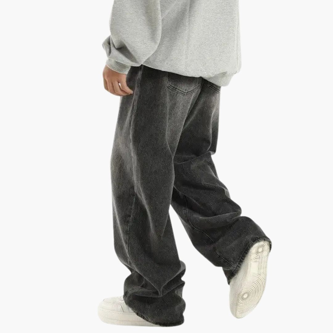 Men's Straight Leg Wide Jeans