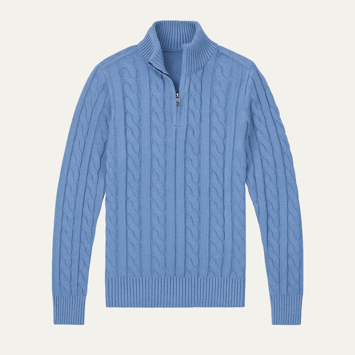 Men's Merino Wool Half Zip Sweater