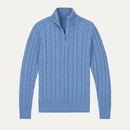 Men's Merino Wool Half Zip Sweater