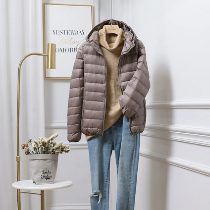Women's Puffer Jacket Lightweight Water-Resistant