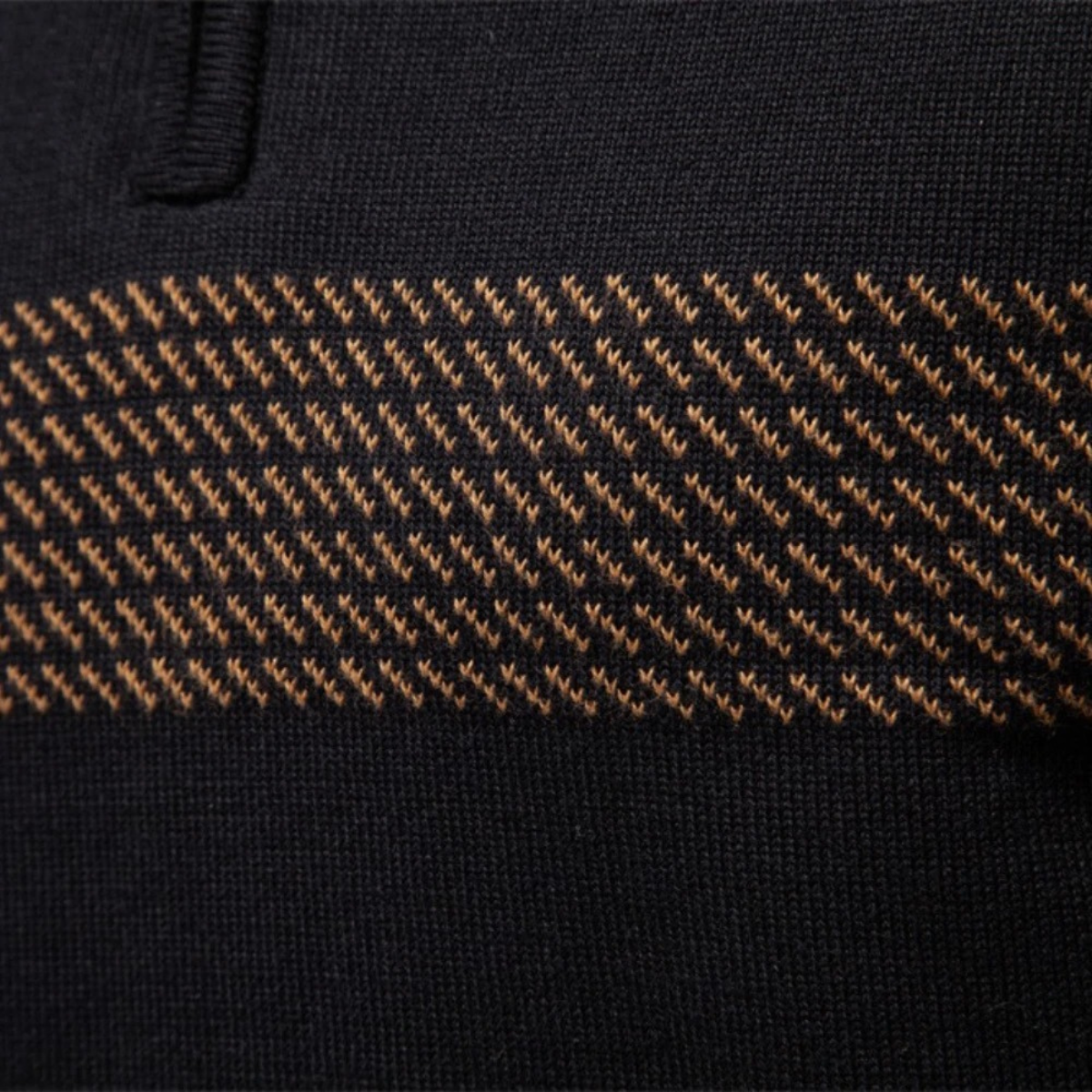 Men's Half Zip Wool Blend Sweater