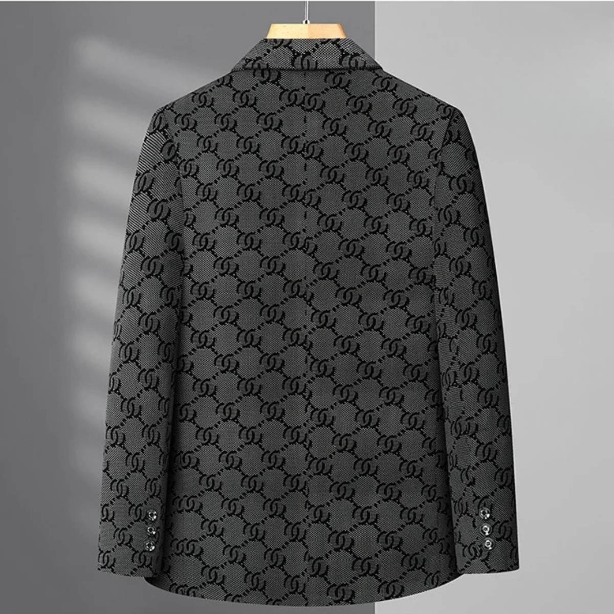 Men's Houndstooth Business Jacket Oversized