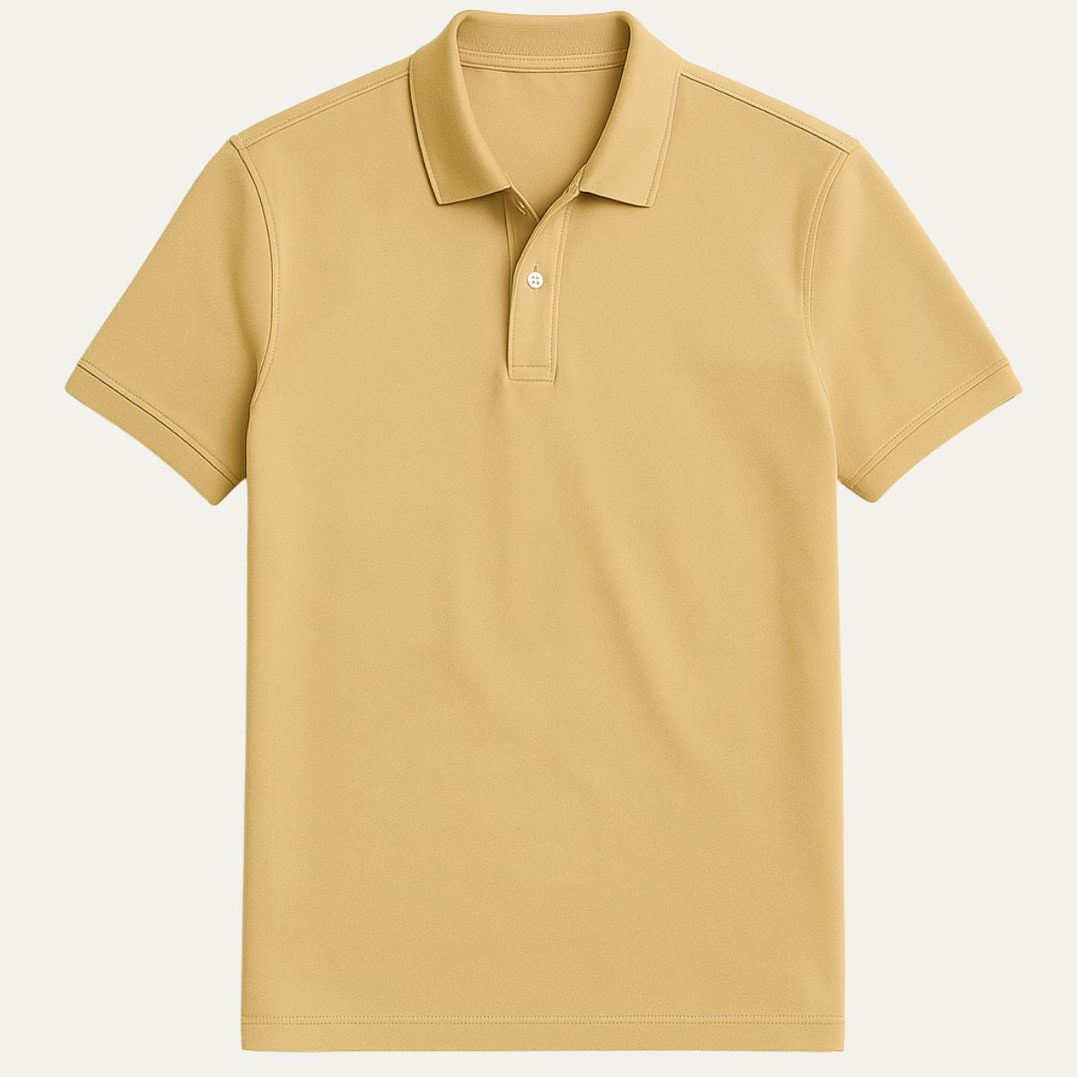 Men's White Polo Shirt Cotton Classic Fit - VibreMode
