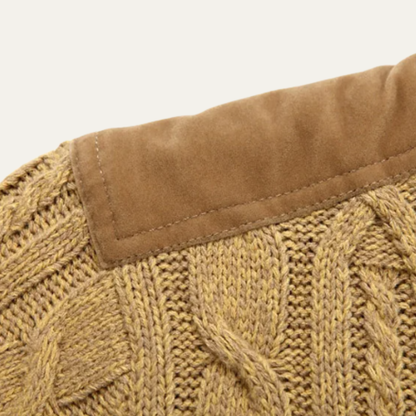 Maplewood Men's Wool Cardigan Fleece Lined Winter