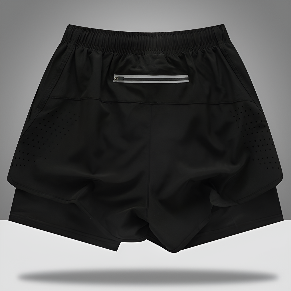Men's Running Shorts Quick-Dry Zipper