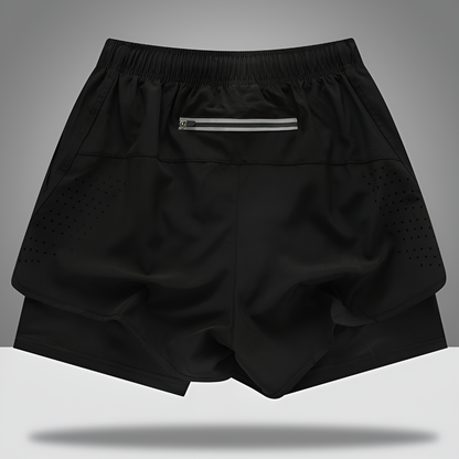 Men's Running Shorts Quick-Dry Zipper