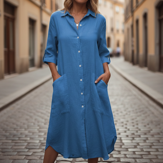 Women’s Oversized Button Down Shirt Dress