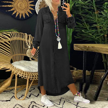 Women's Long Sleeve Denim Dress