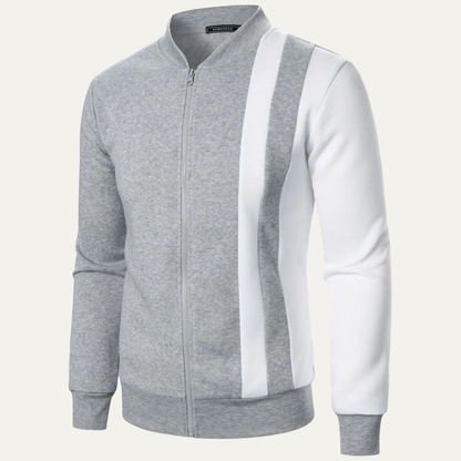 Men's Lightweight Colour Block Zip Up Jacket