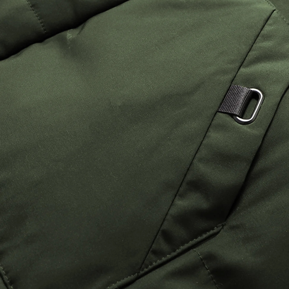 Men's Puffer Hooded Coat Waterproof With Pockets