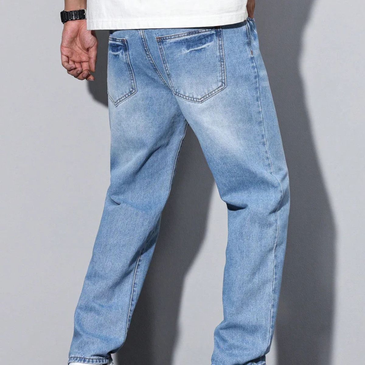 Men's Casual Denim Jeans Multi Pockets
