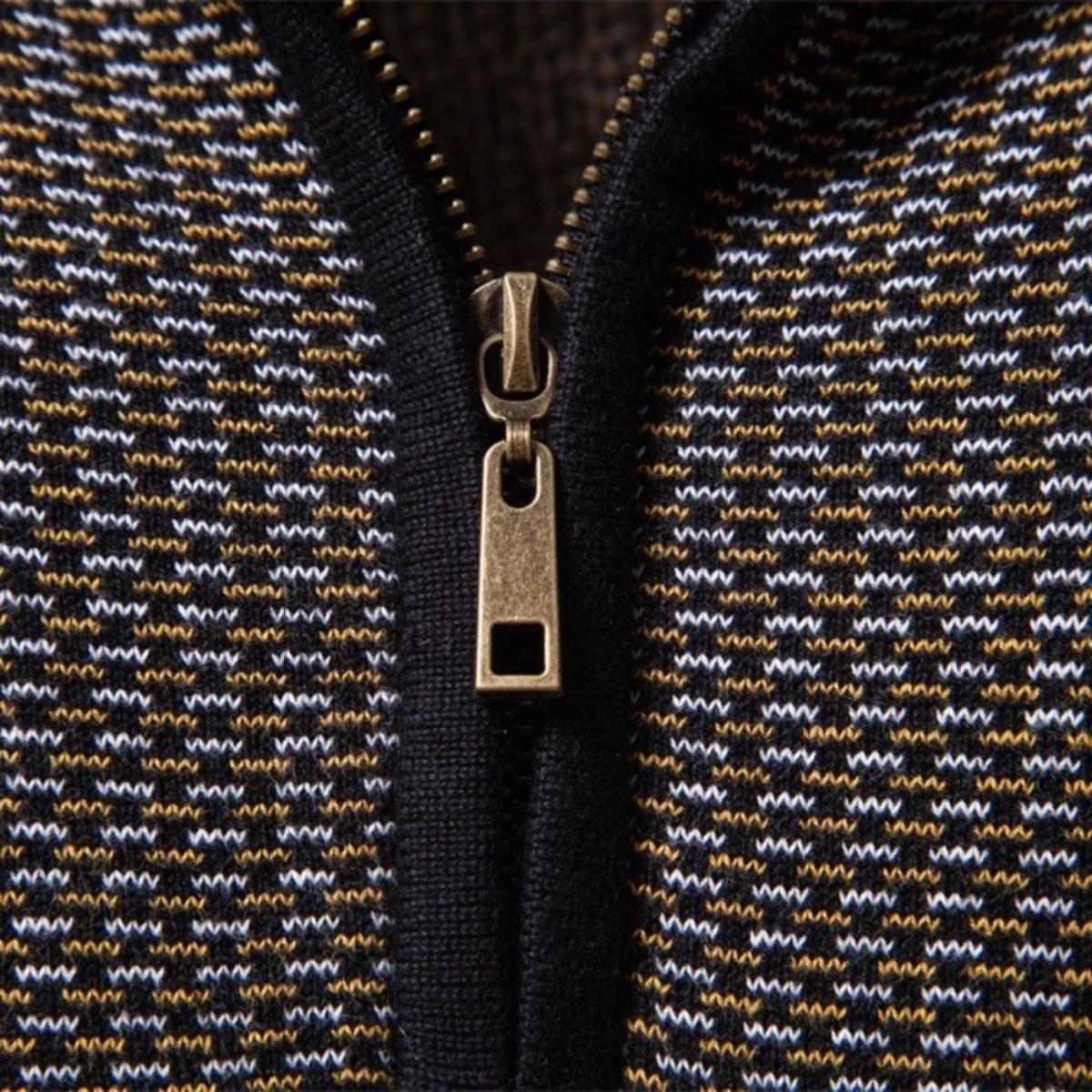 Men's Quarter Zip Warm Winter Sweater