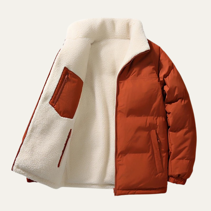 Men's Wool Cotton Double Sided Warm Coat