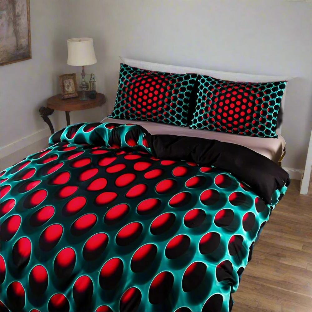 Cosmic Vortex 3 Piece Quilt Cover Set