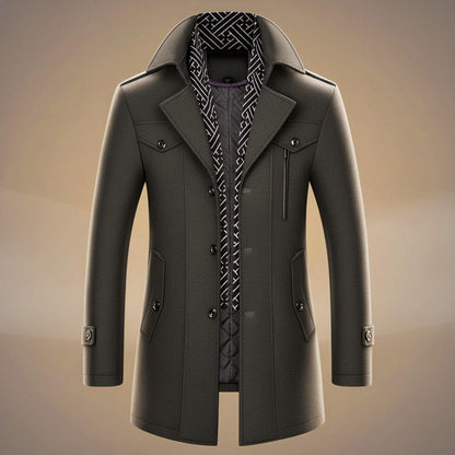 Luxurious Pure Wool Winter Coat