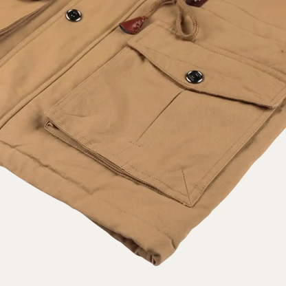 Men's Thick Warm Hooded Utility Jacket