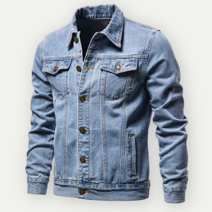 Men's Denim Trucker Jacket Comfortable Fit