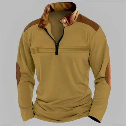 Contrast Color Male Sweatshirt Jacket