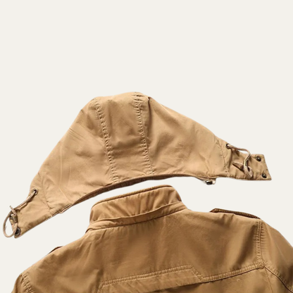 Men's Winter Hooded Parka Jacket Fleece Lining