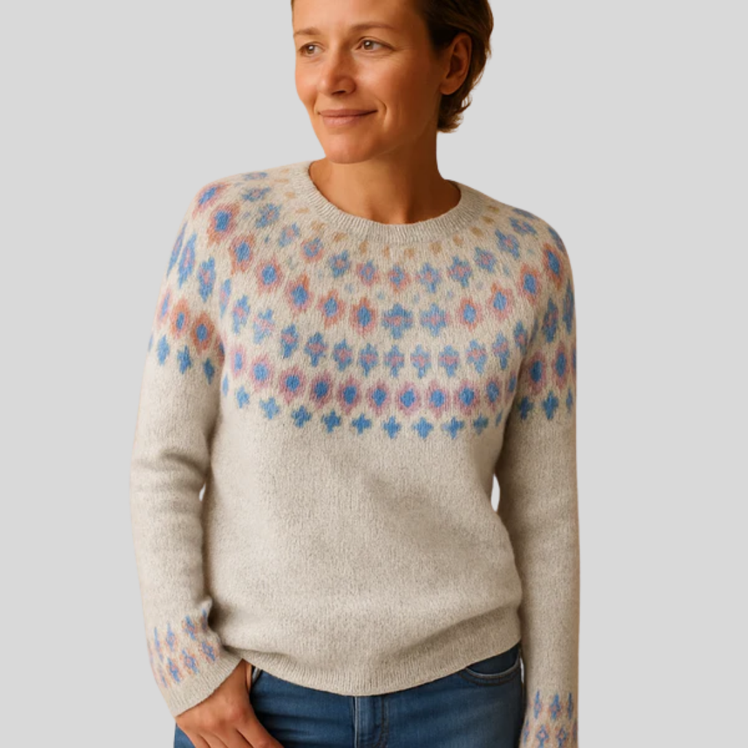 Women's Wool Sweater Printed