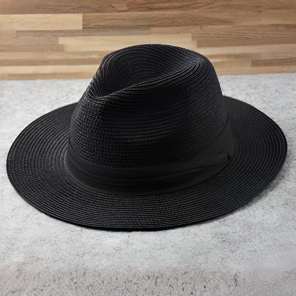 Panama Hat Handwoven Straw Natural