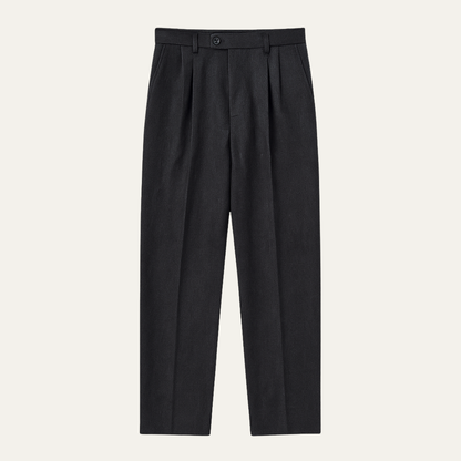 Men's Classic Pleated Tailored Pants - VibreMode