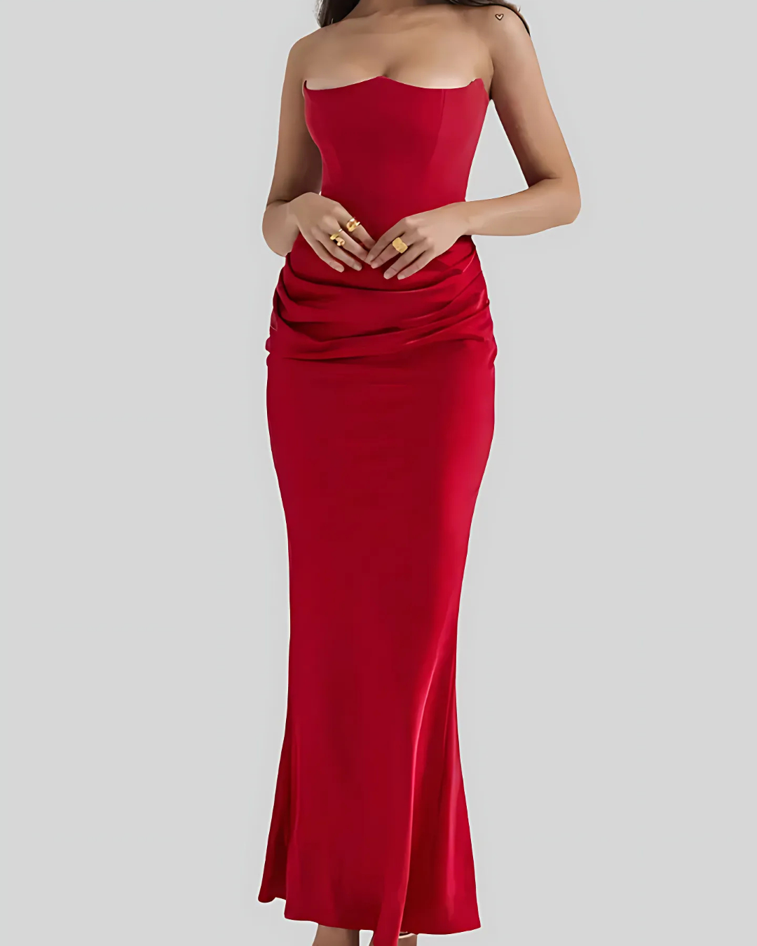 Elegant Long Sleeve Formal Maxi Dress