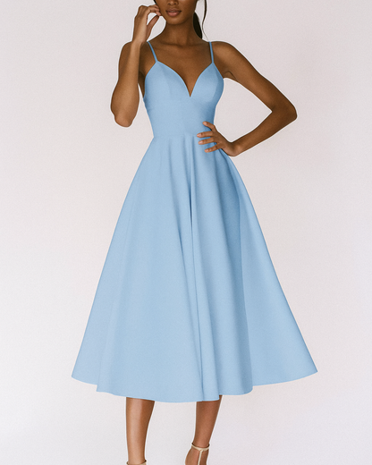Floral Ladies Formal Strap Dress