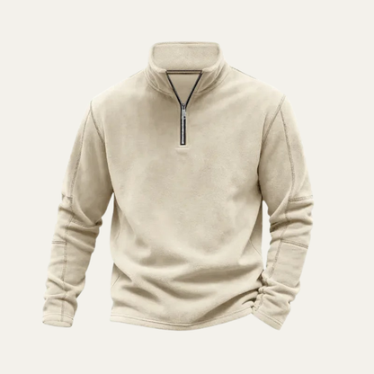 Men's Fleece Quarter Zip Sweater Warm