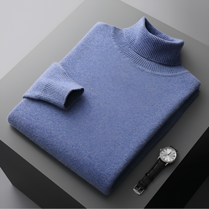 Men's Fine Wool Turtleneck Sweater
