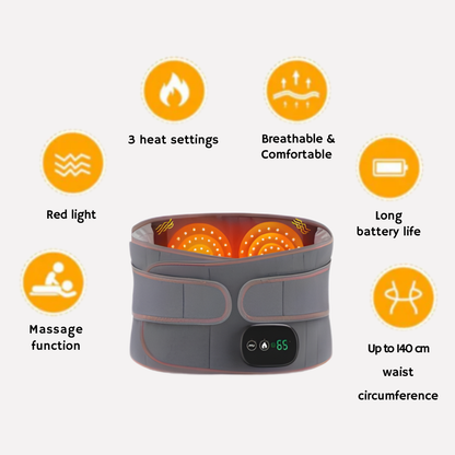 Infrared Heat Massage Belt Red Light Therapy