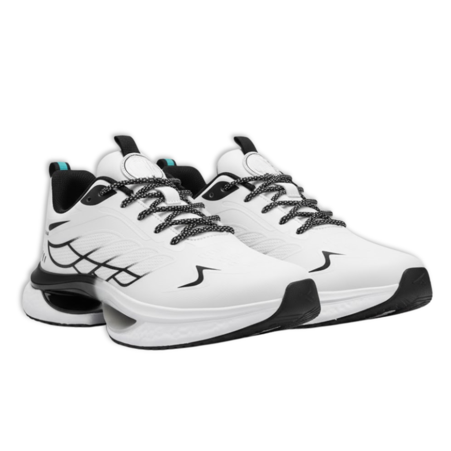 Sporty High Tech Lace Up Running Shoes - VibreMode