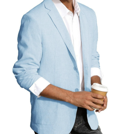 Linen Summer Blazer Breathable Beige