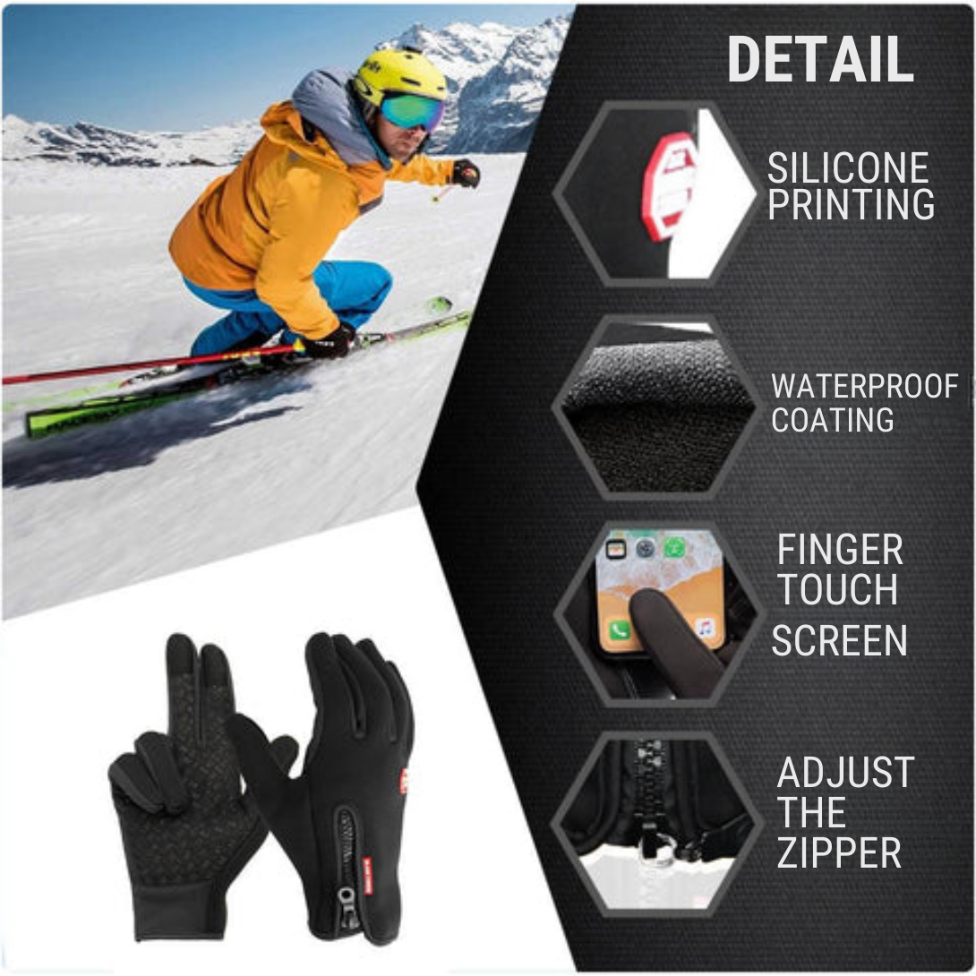 Heated Cycling Gloves Waterproof Insulated Winter