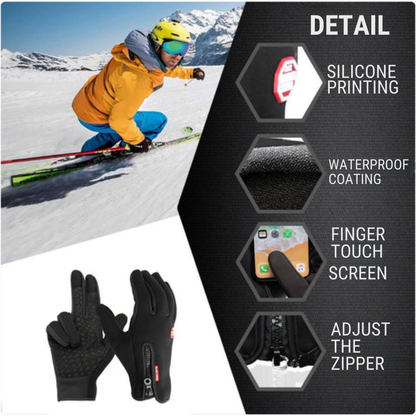 Heated Cycling Gloves Waterproof Insulated Winter