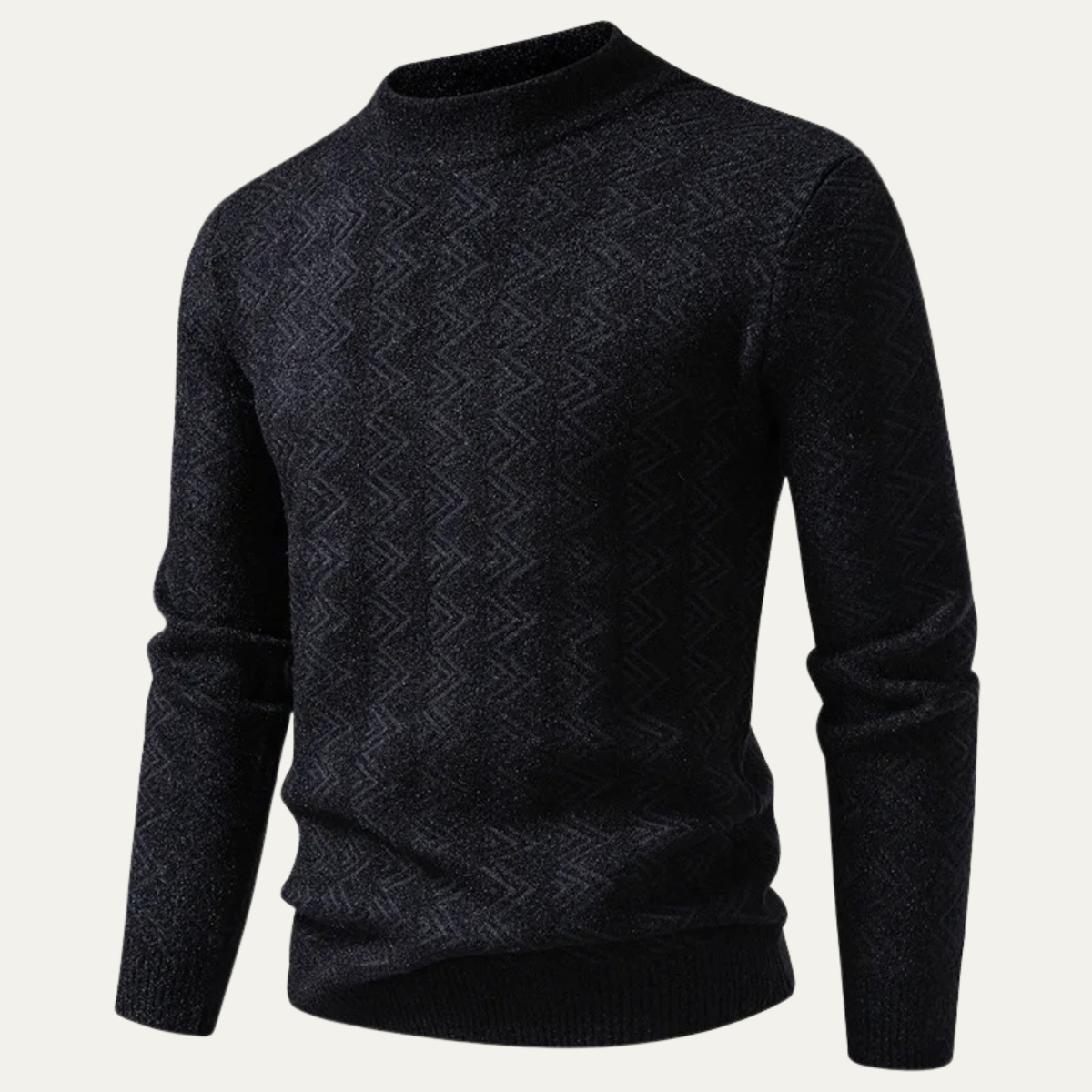 Men's Geometric Crew Neck Sweater