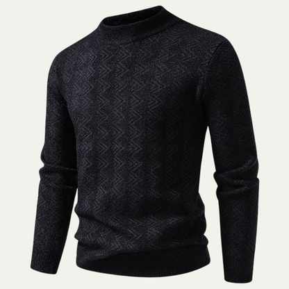 Men's Geometric Crew Neck Sweater