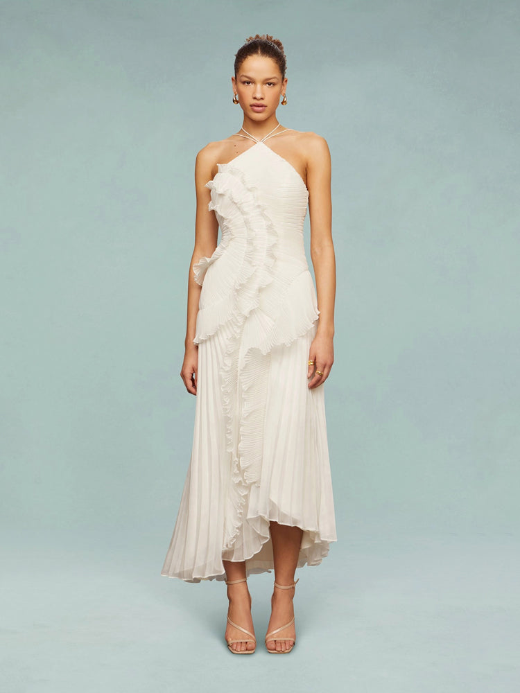 Chic Uneven Hemmed Women's Dress