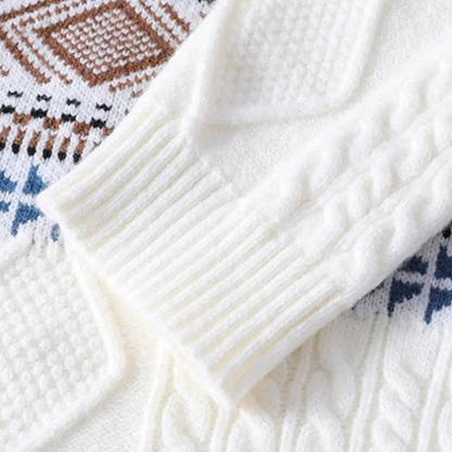 Men's Knitted Winter Sweater Nordic Pattern