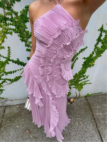 Chic Uneven Hemmed Women's Dress